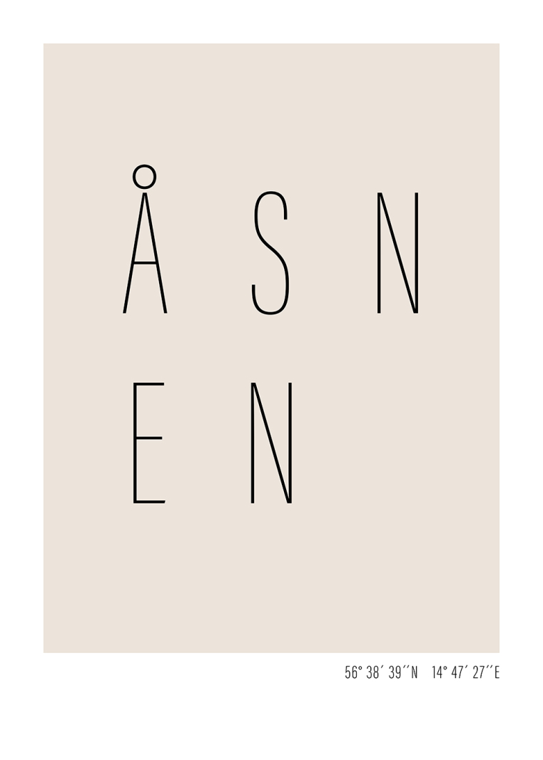 Poster med texten Åsnen