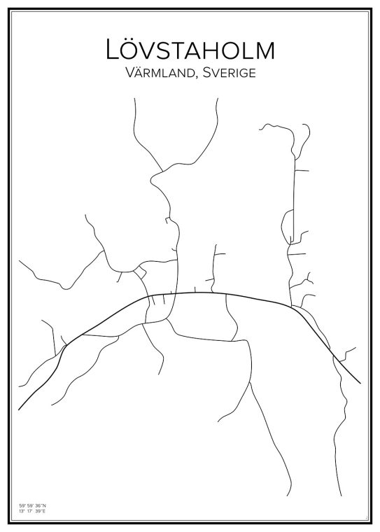 Stadskarta över Lövstaholm