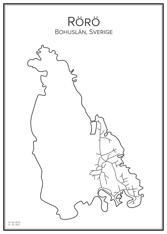 Karta över Rörö