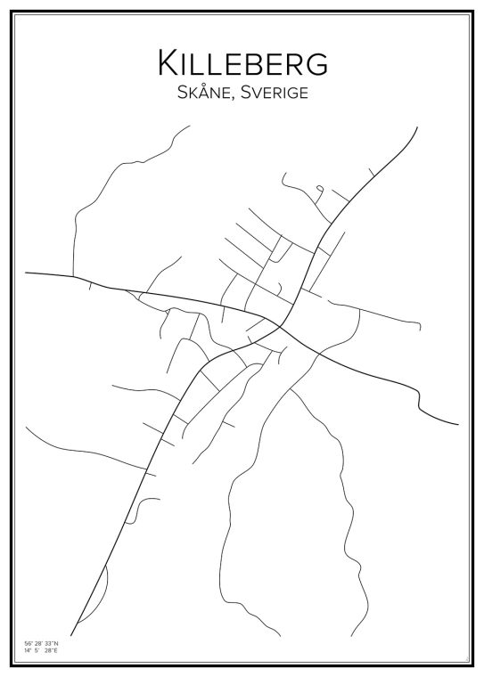 Stadskarta över Killeberg