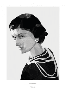 Stadskarta med Coco Chanel