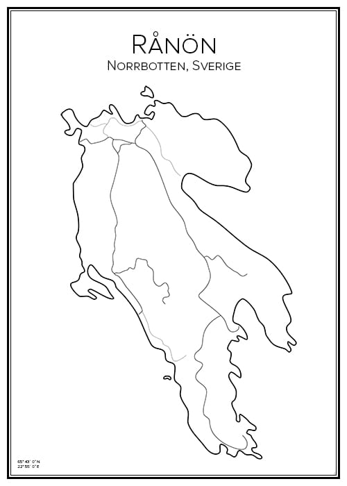 Stadskarta över Ranön