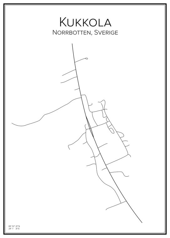 Stadskarta över Kukkola
