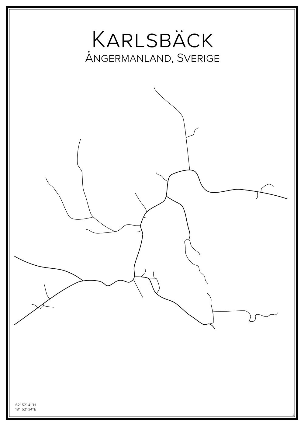 Stadskarta över Karlsbäck