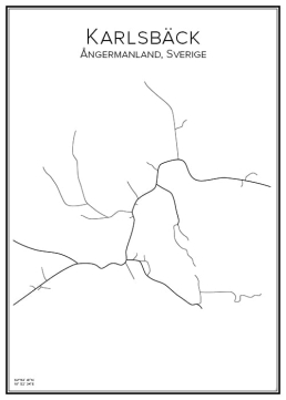 Stadskarta över Umeå | Handritade stadskartor och posters
