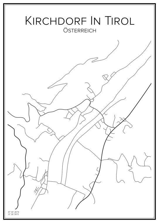 Stadskarta över Kirchdorf In Tirol