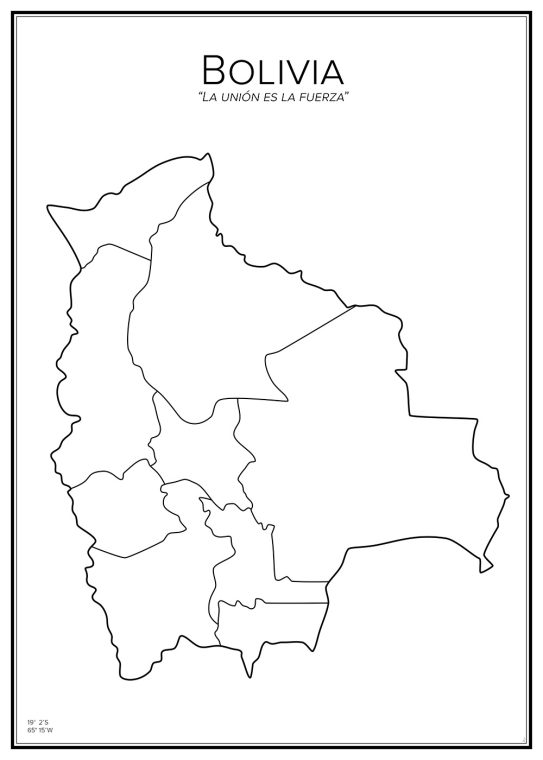 Stadskarta över Bolivia