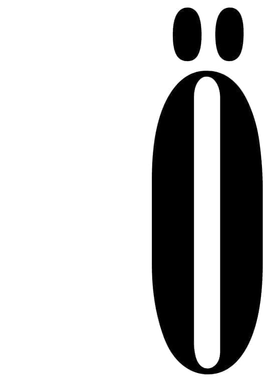 Poster med bokstaven Ö