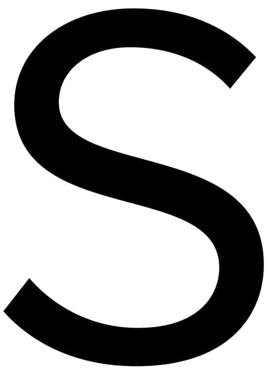 Poster med bokstaven S