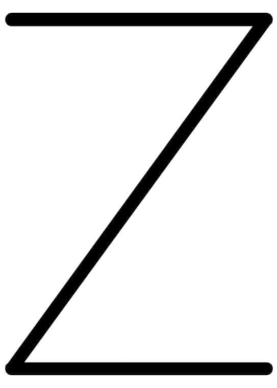 Poster med bokstaven Z
