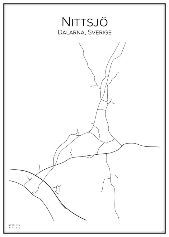 Stadskarta över Nittsjö