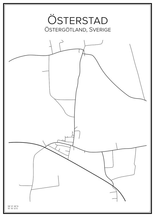 Stadskarta över Österstad