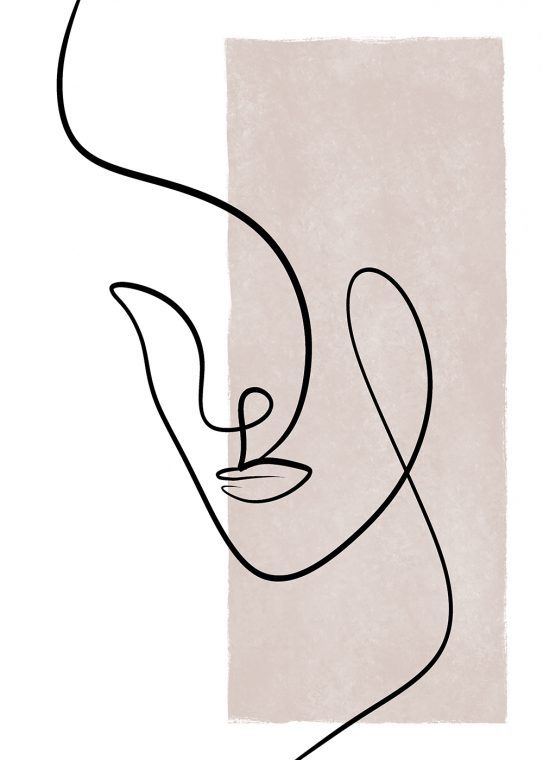 Line Poster Kvinna