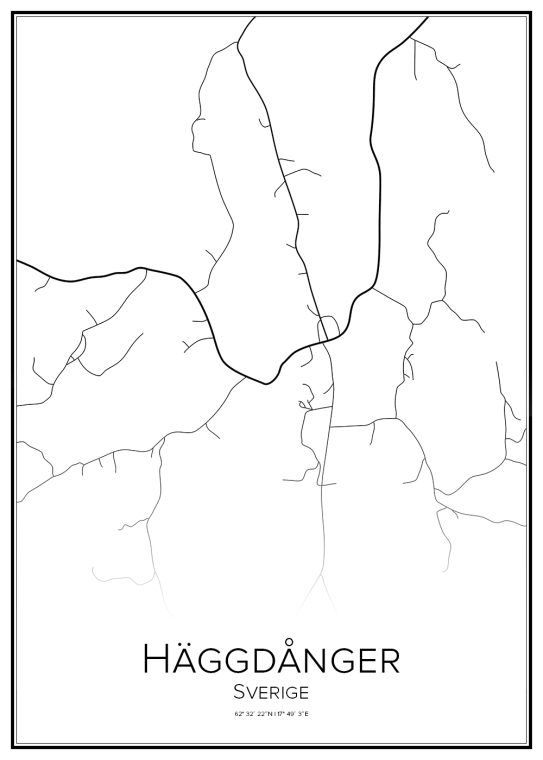 Stadskarta över Häggdånger