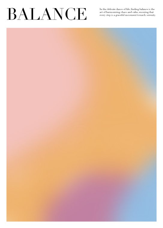Balance Mind Poster