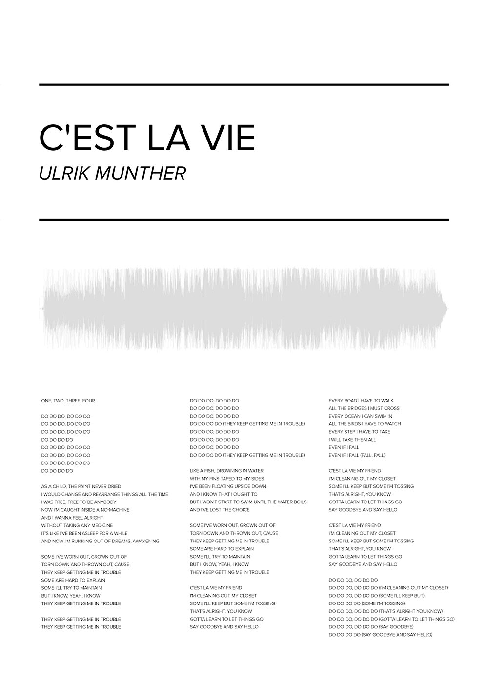 Ulrik Munther - C'est La Vie Poster