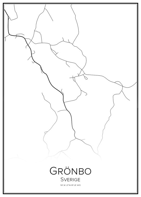 Stadskarta över Gröbo