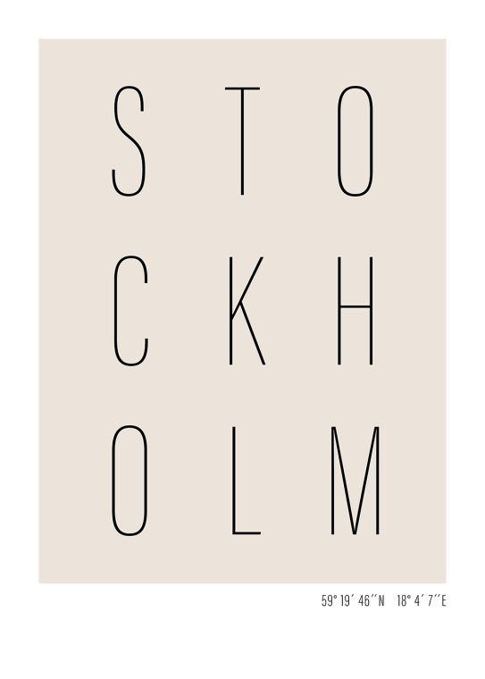 Stockholm poster