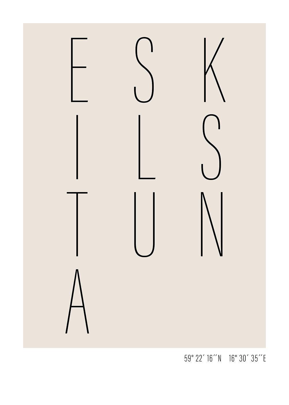 eskilstuna text poster