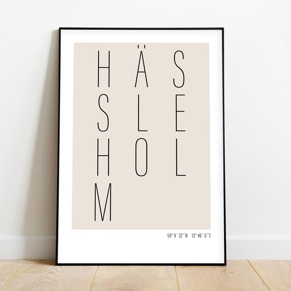 Hässleholm poster text