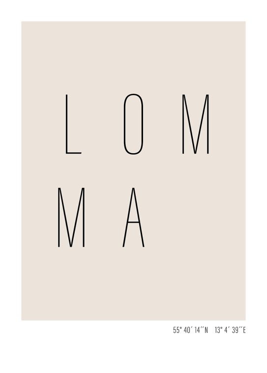 lomma poster text