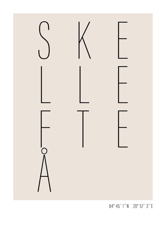 skelleftea text poster