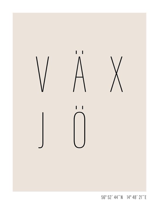 Växjö poster text