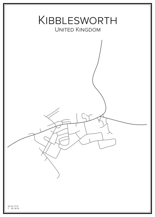 Stadskarta över Kibblesworth