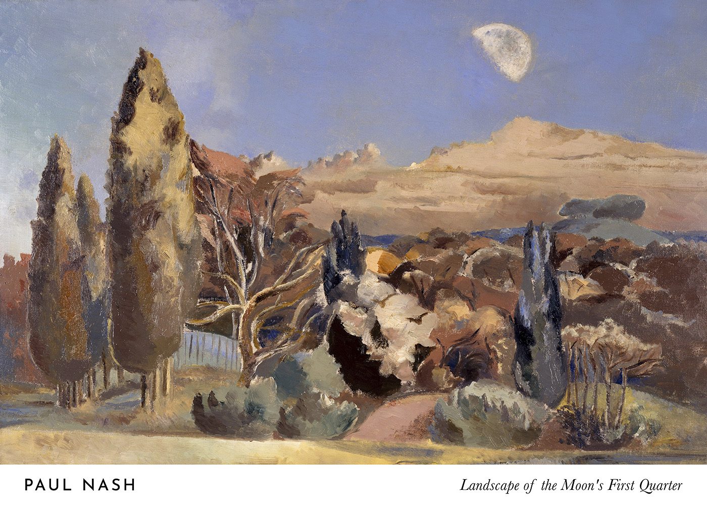 Paul_Nash Landscape of the Moons first Quarter Poster