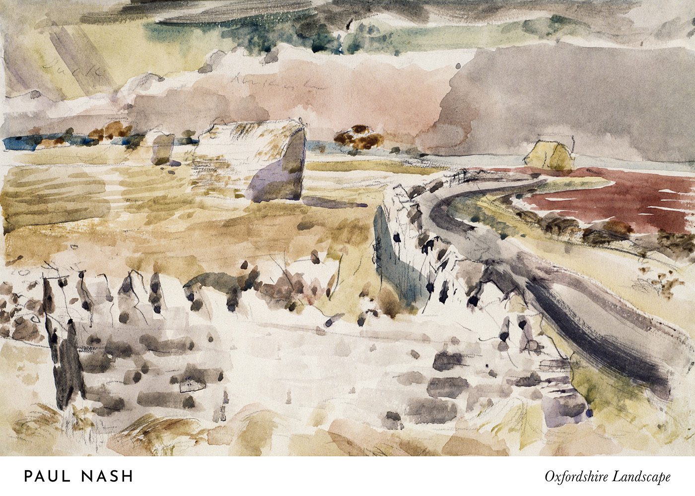 Paul Nash Oxfordshire Landscape Poster