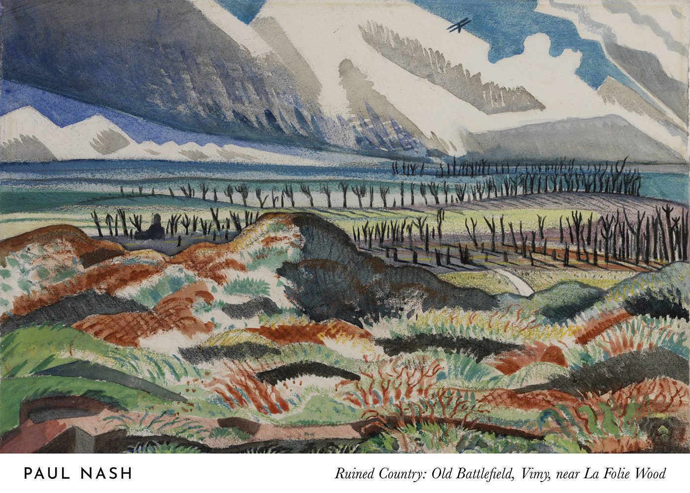 Paul Nash Ruined Country poster