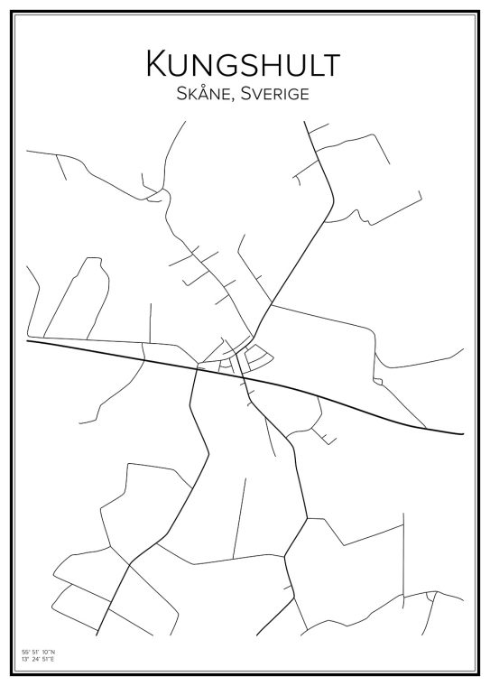 Stadskarta över Kungshult