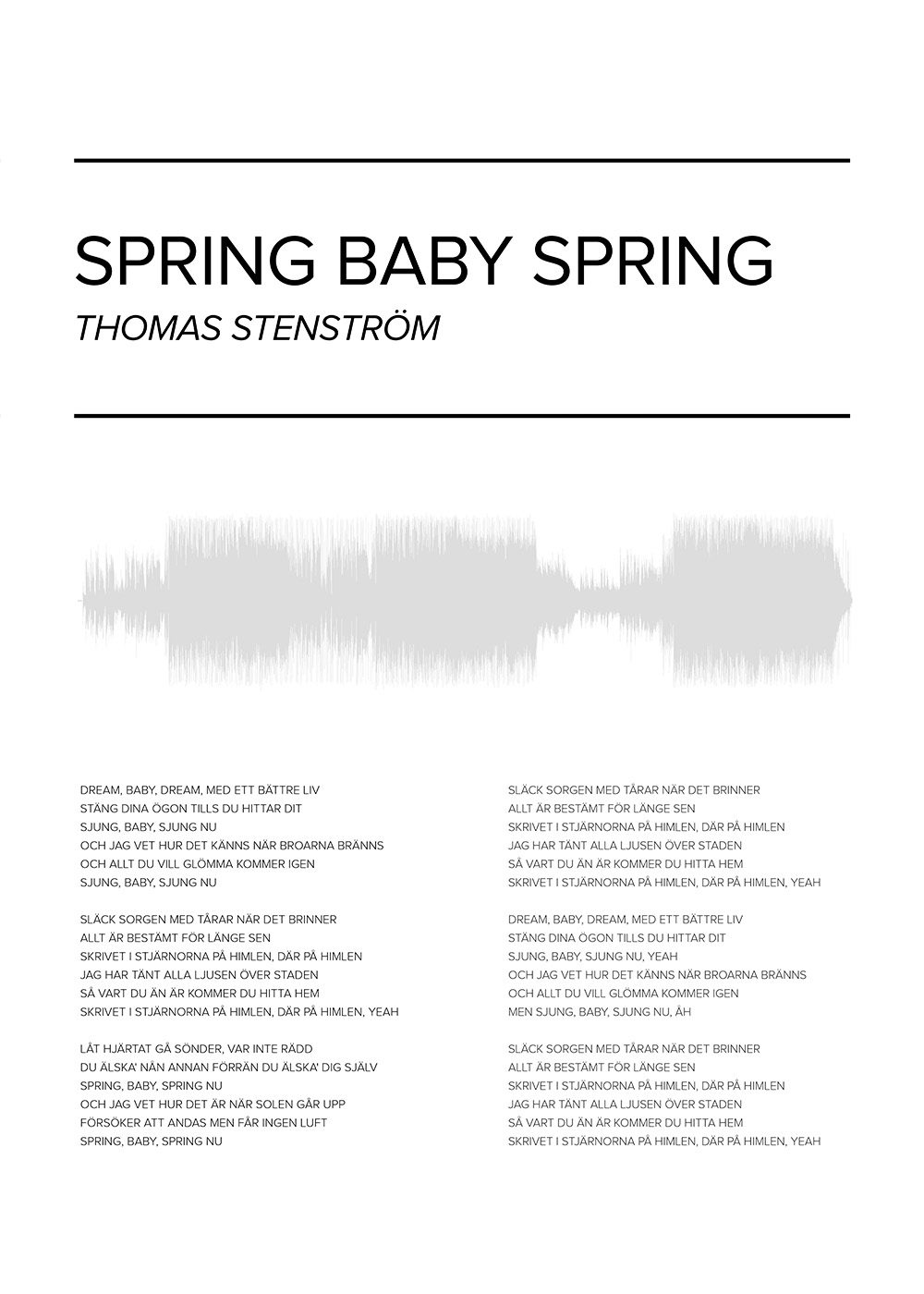 Thomas Stenström - Spring baby spring