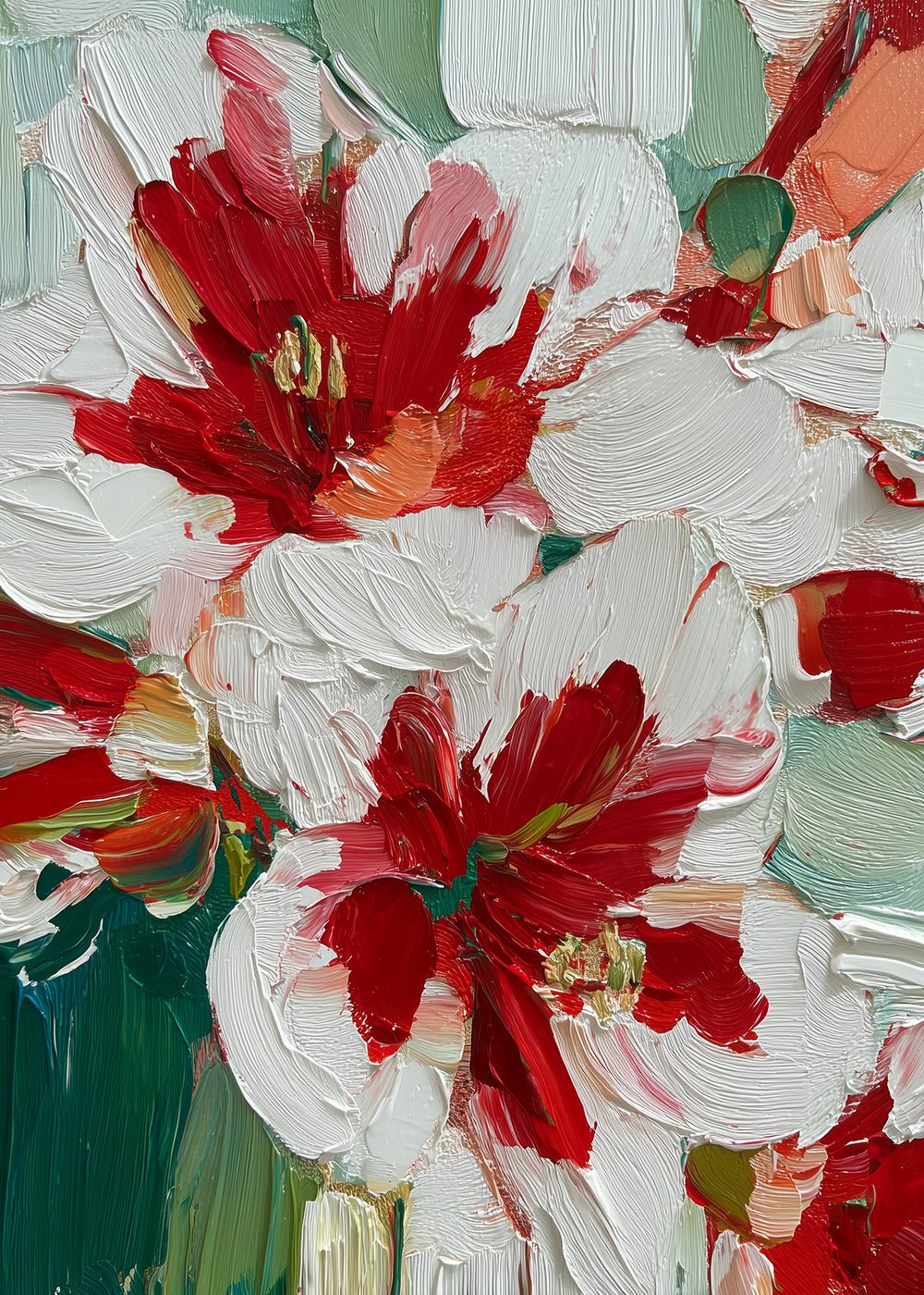 Abstract Amaryllis Poster