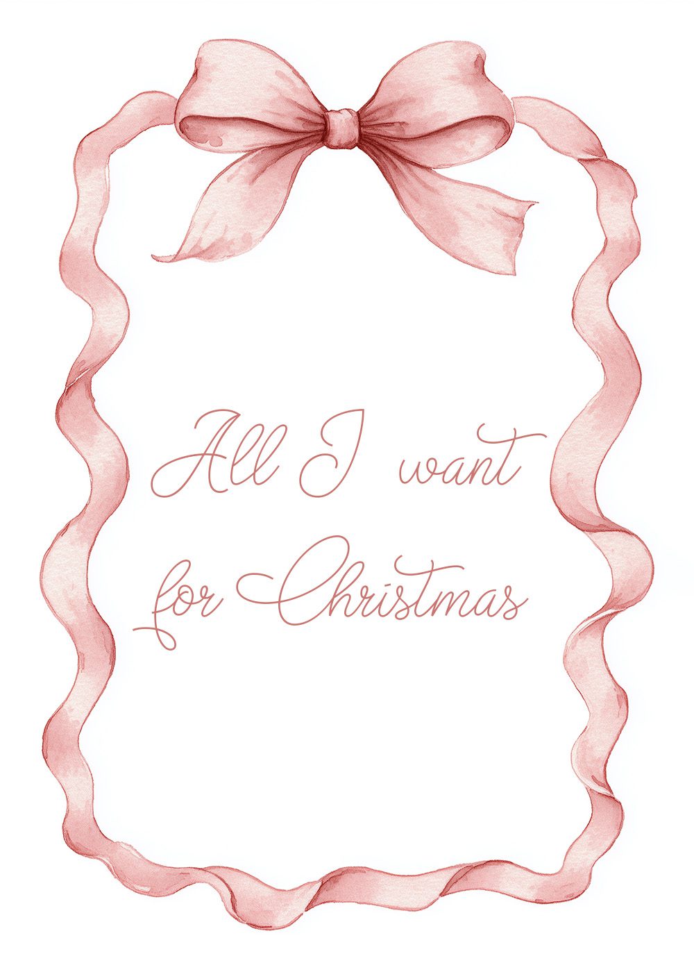 All I want for Christmas Poster