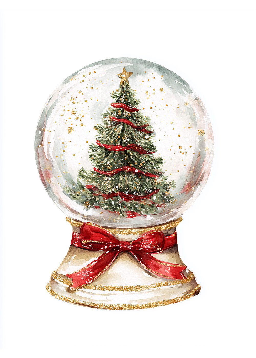 Snow globe julposter