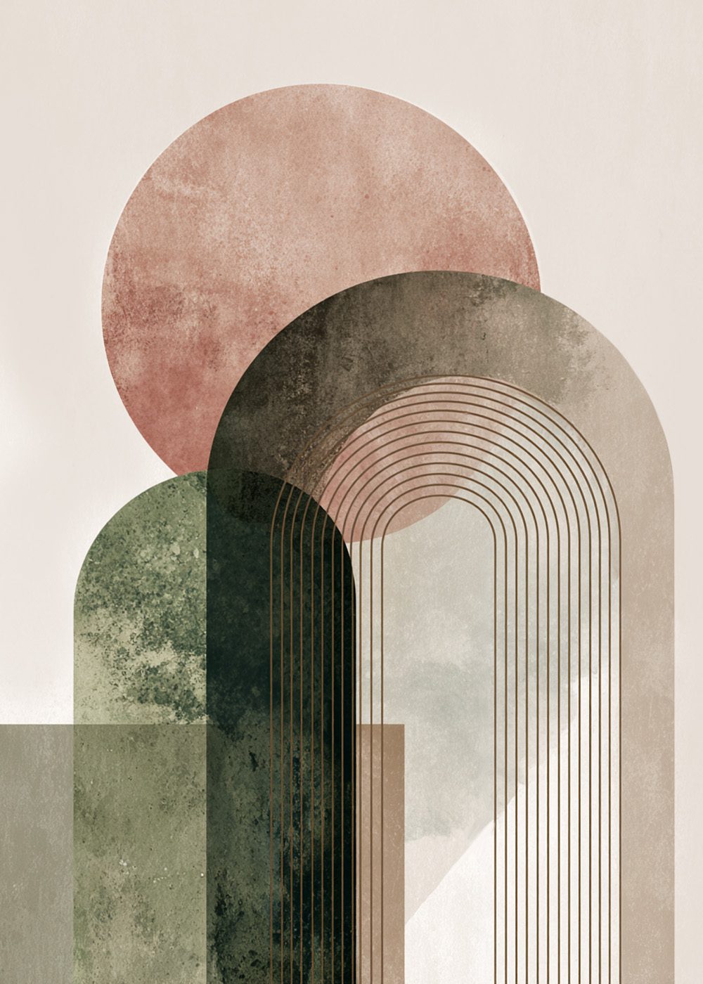 Soft Archways Poster