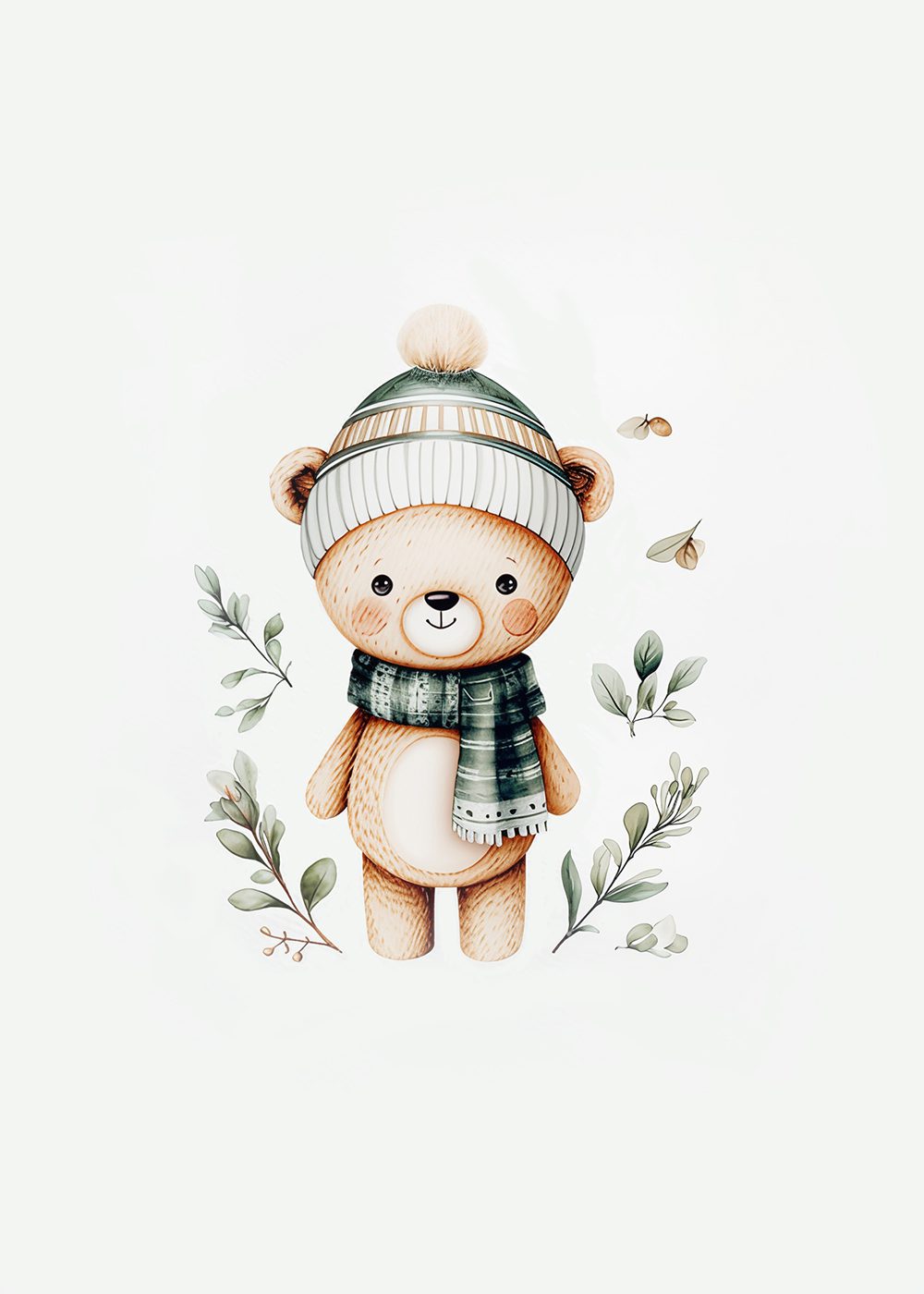 Winter Bear Barnposter