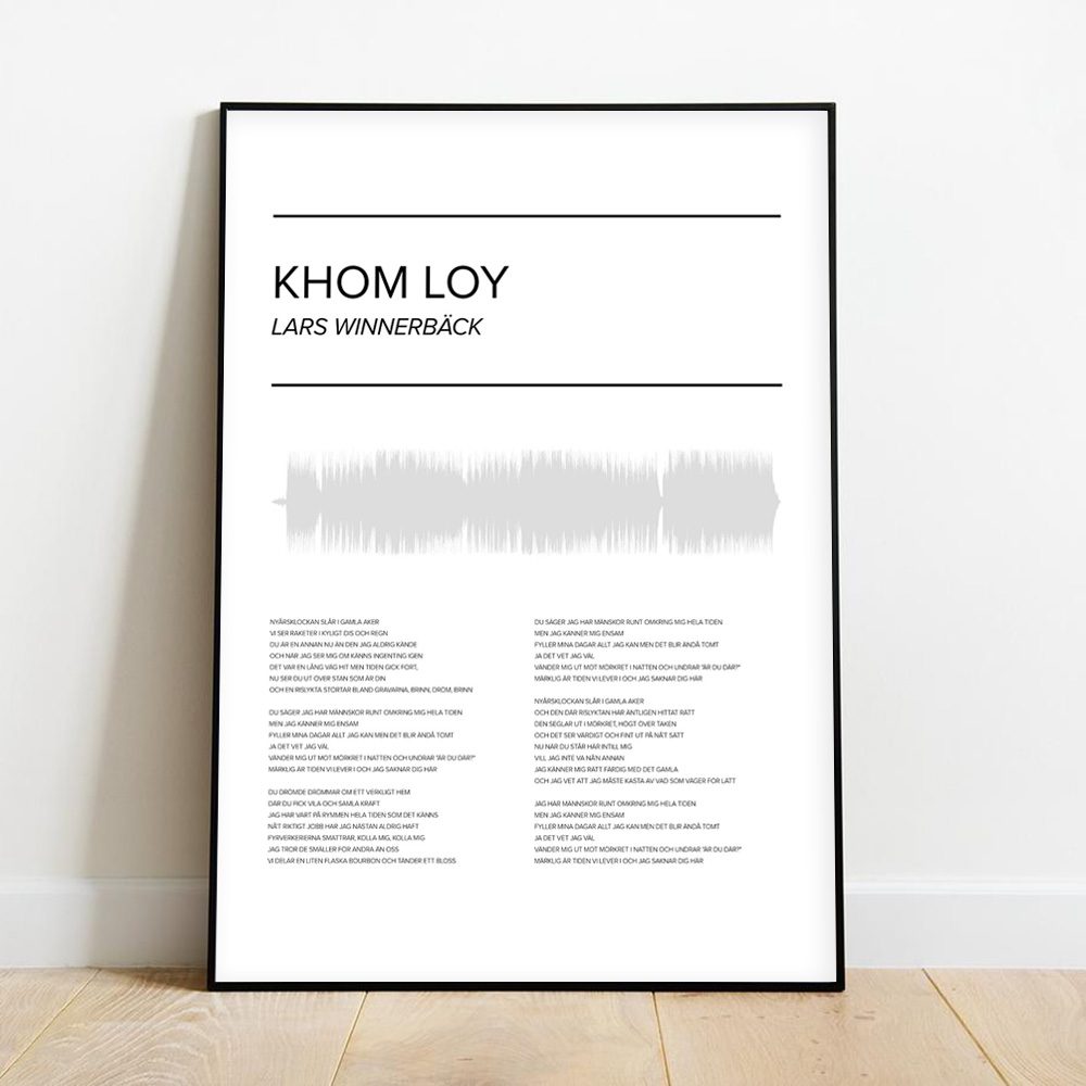 Lars Winnerbäck Poster - Khom Loy