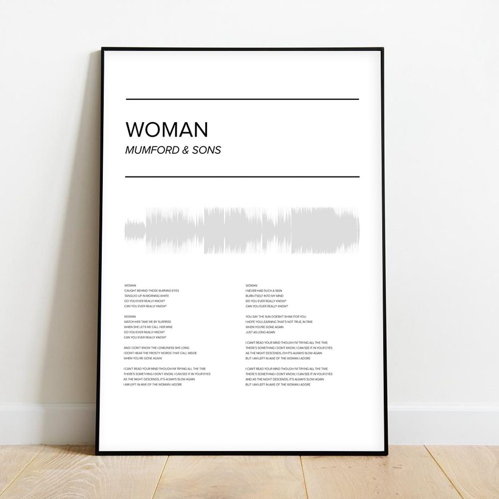 Mumford & sons poster Woman