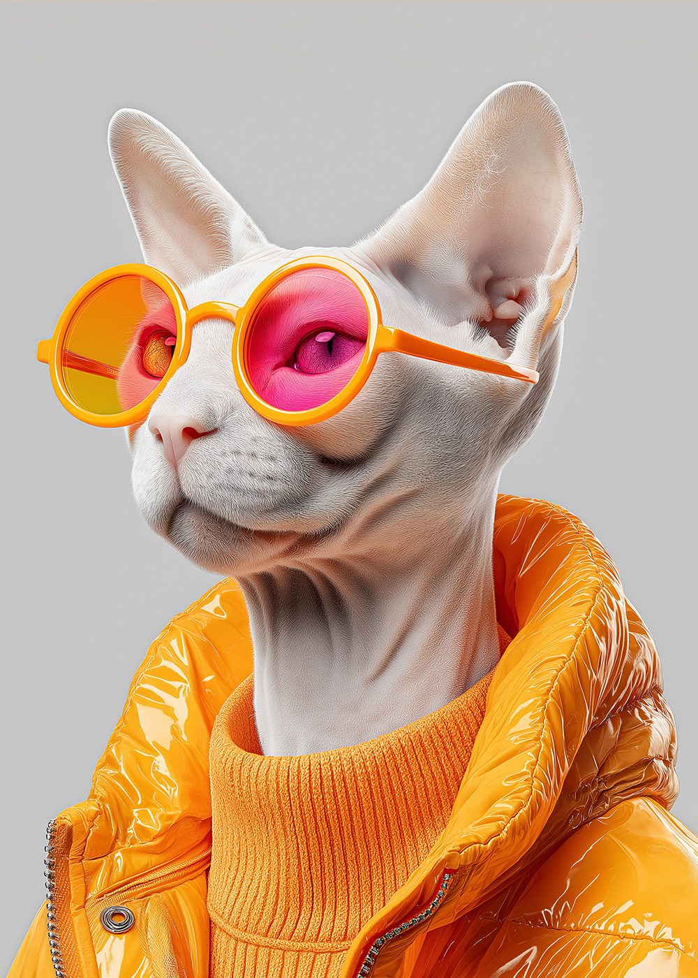 Cool Sphynx Street Style Kattposter Kattfotografi