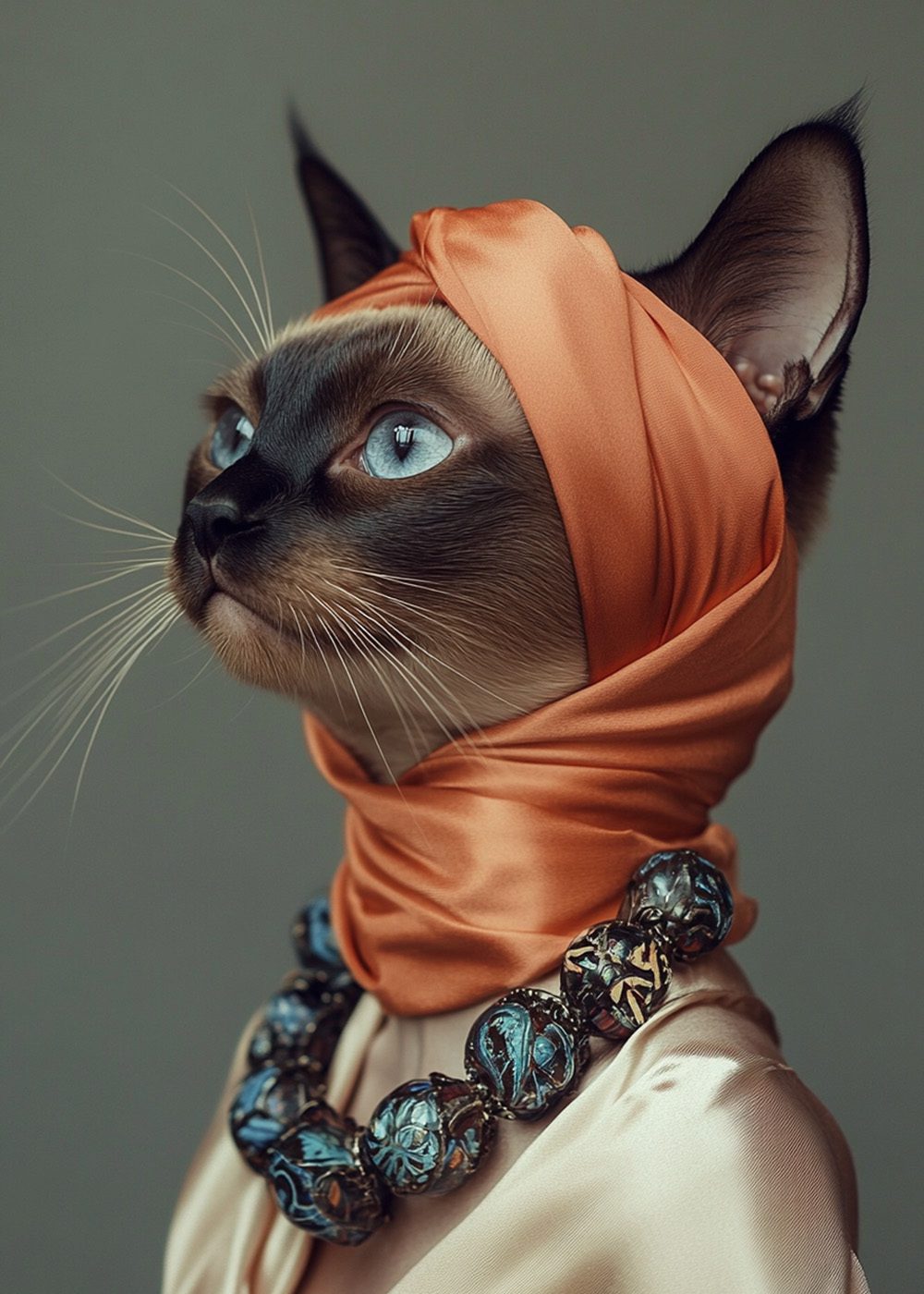 Fashion Icon Siamese Kattposter Kattfotografi