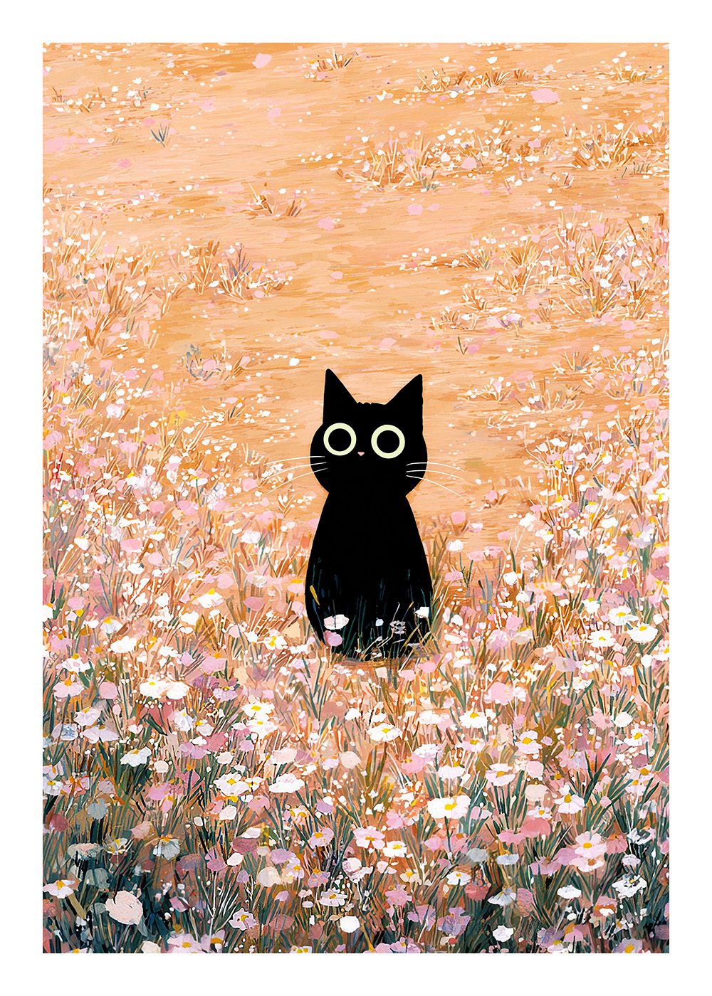 Meadow Cat Poster