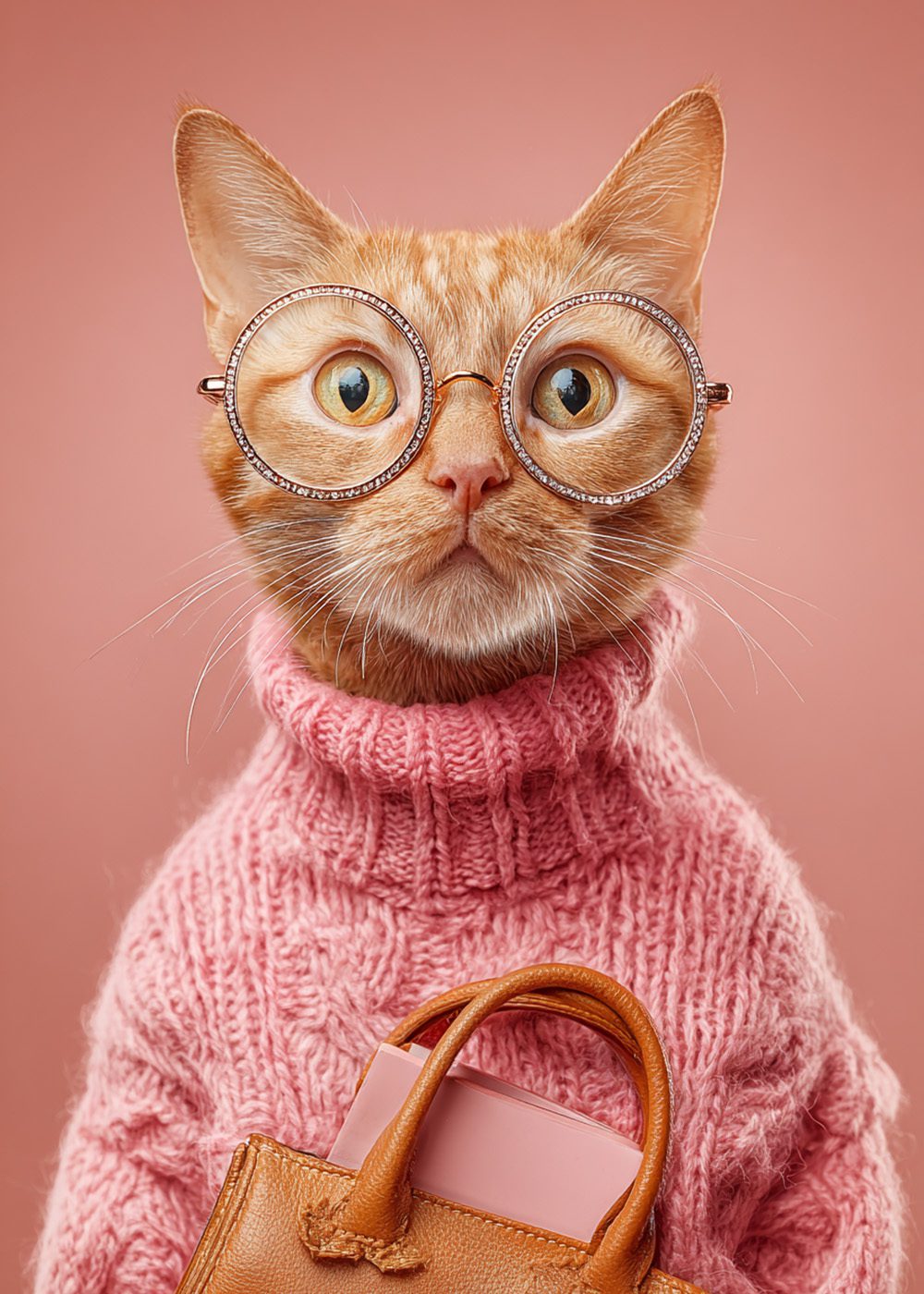 Nerdy Chic Cat Kattposter Kattfotografi