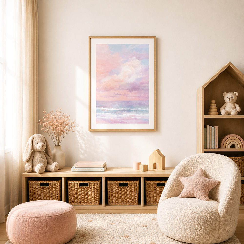 Pastell Hav barnposter