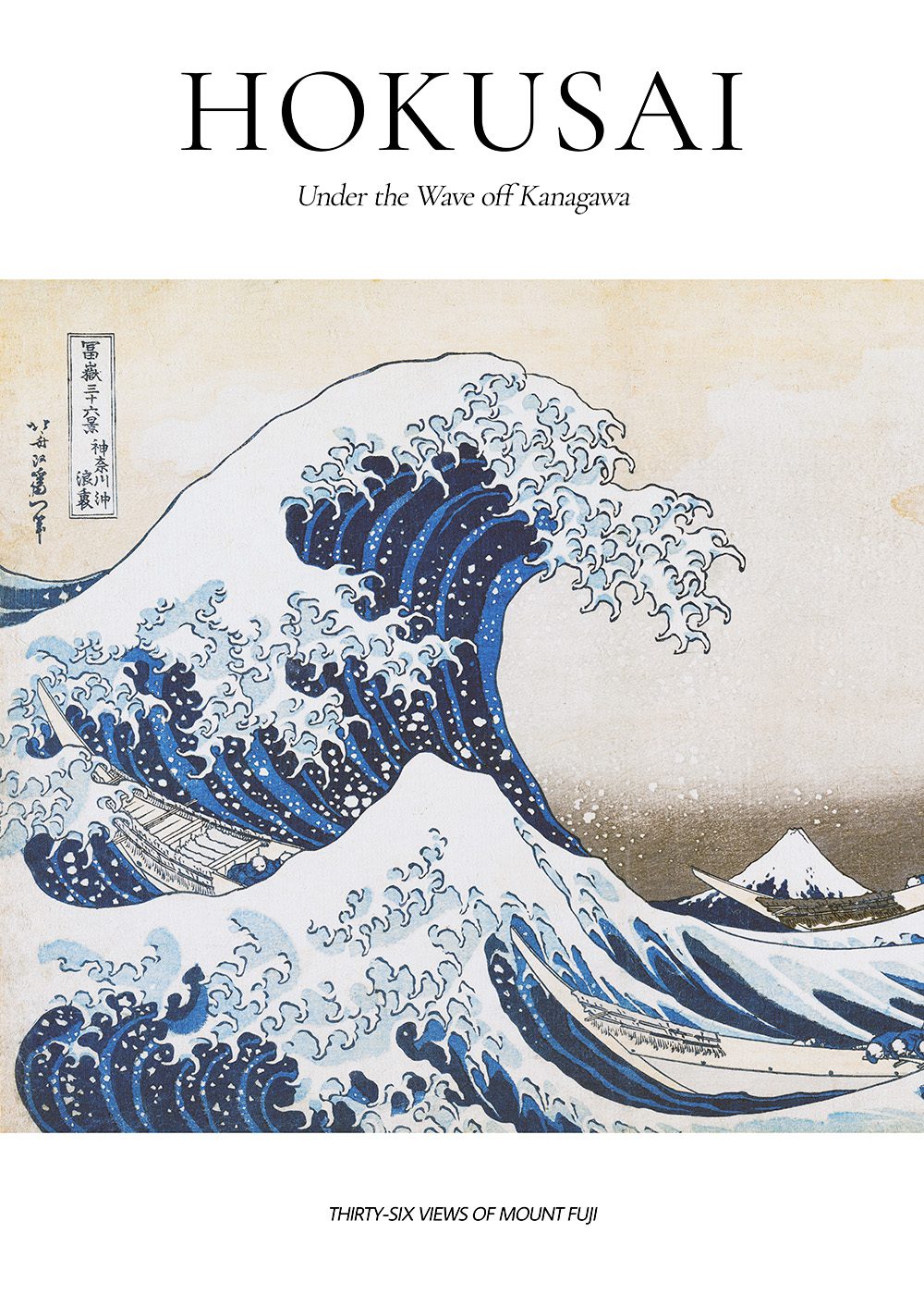 The Great Wave Japandi Hokusai Poster