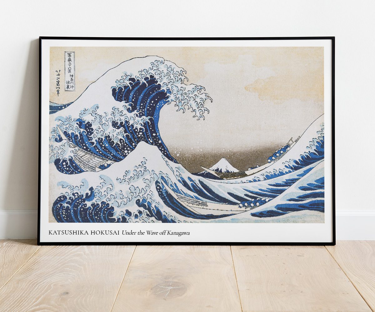 The Great Wave Japandi Hokusai Poster