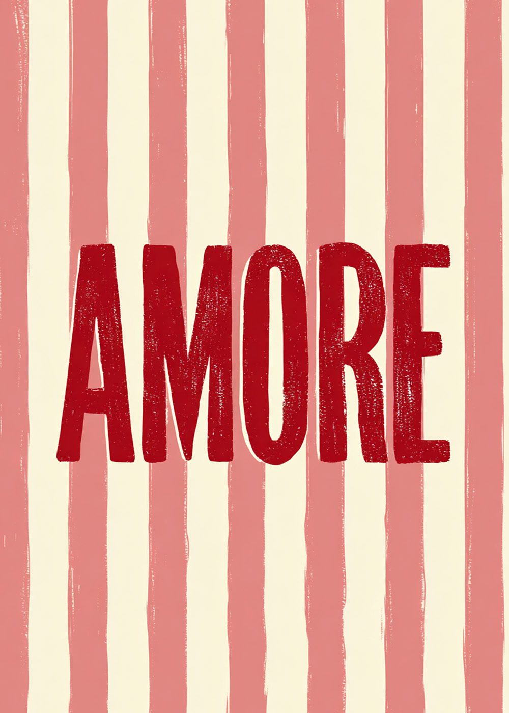 Amore poster – grafisk kärlekstavla