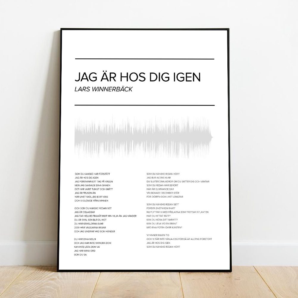 Lars Winnerbäck Jag är hos dig igen Poster