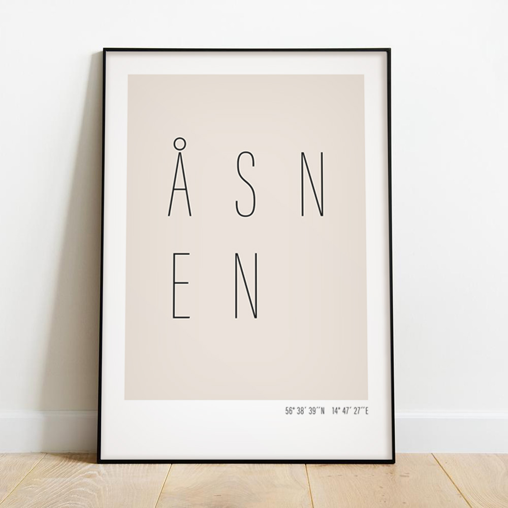 Poster med texten Åsnen